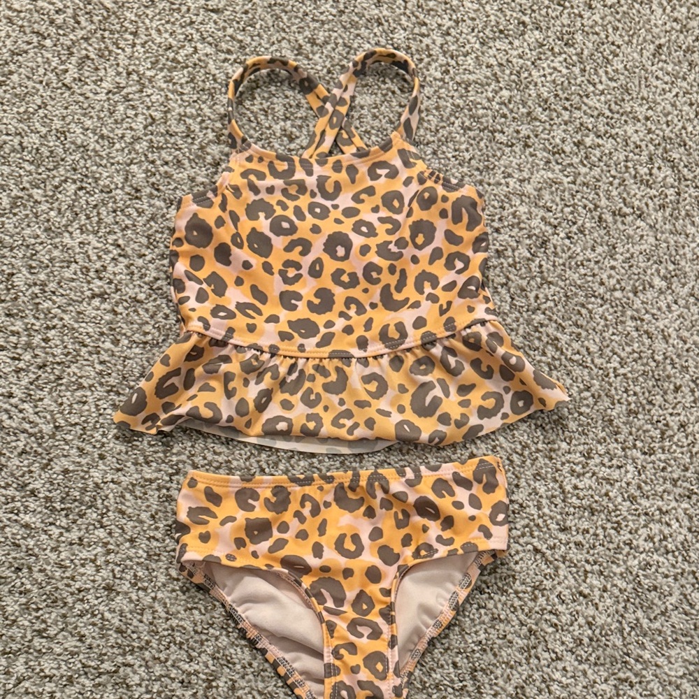 Leopard Print Tankini Set